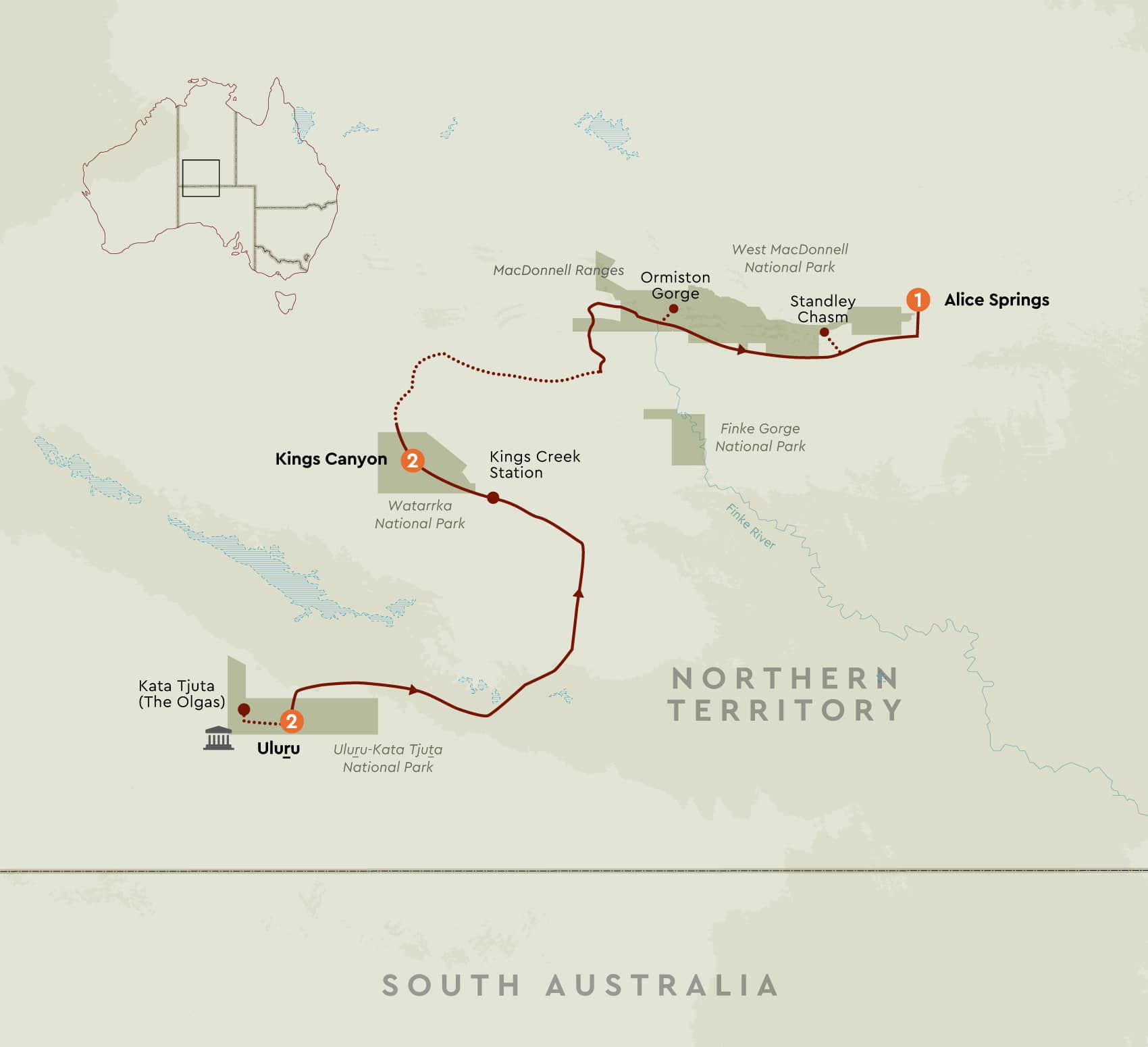 Red Centre & Field of Light Tour Outback Spirit Tours