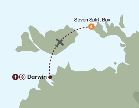 Map of the Seven Spirit Bay Short Break tour